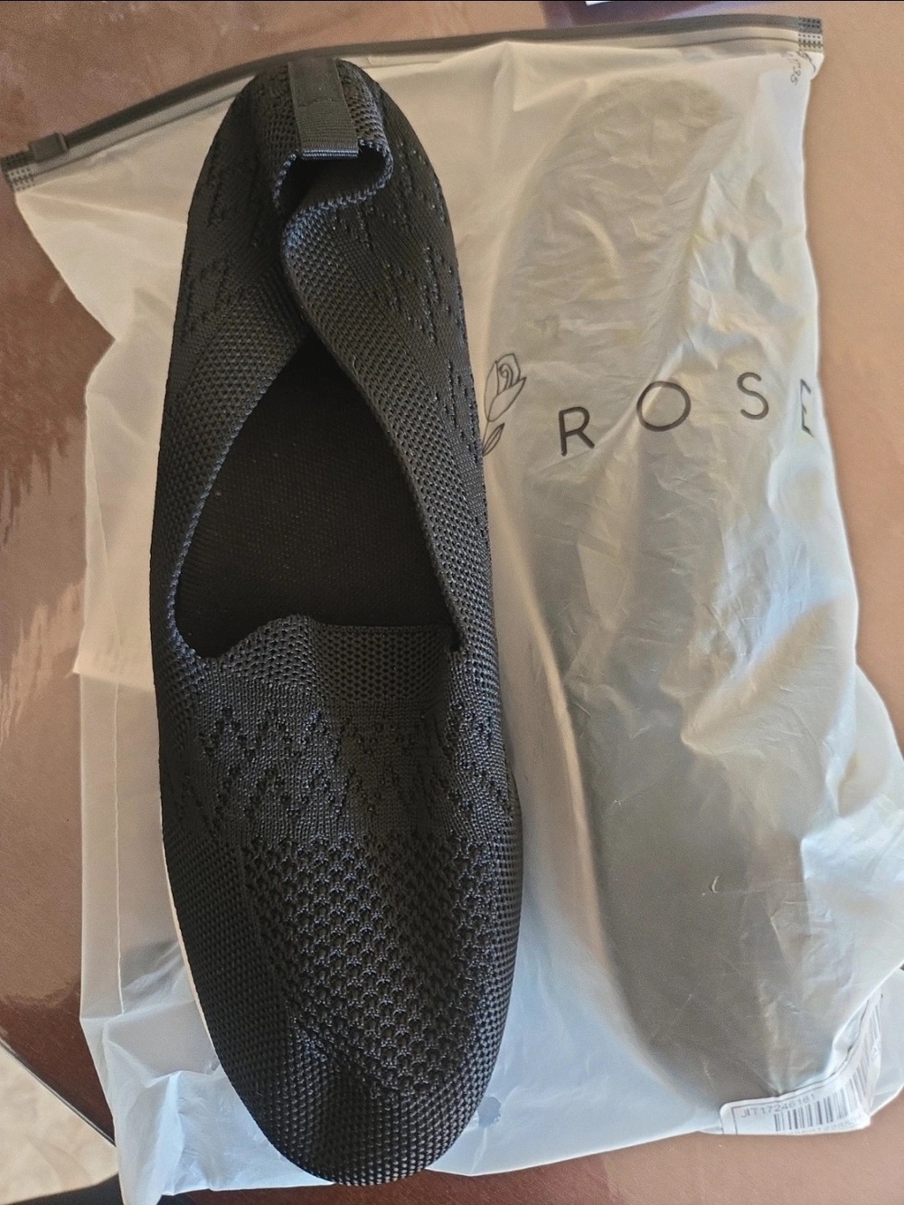 Knit Slip-On Women's Shoe in Black